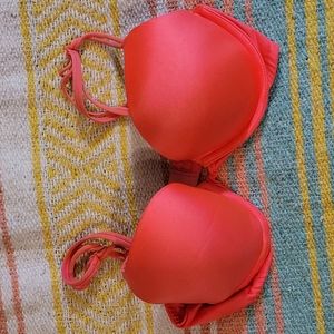 Victorias Secret Very Sexy Push Up Bra size 34C Coral Pink